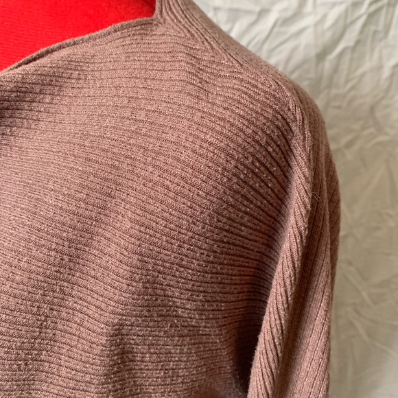 BROWN RIBBED SWEATER - Picture 3 of 5